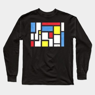 Tribute to Mondrian I Long Sleeve T-Shirt